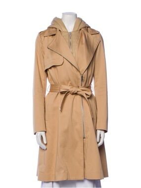 Soia & Kyo Beige/Tan Trench Coat with Quilted Zip-In Liner